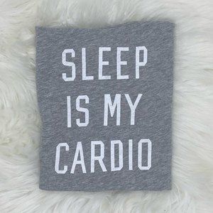 Old Navy Sleep is my Cardio Tank, Gray